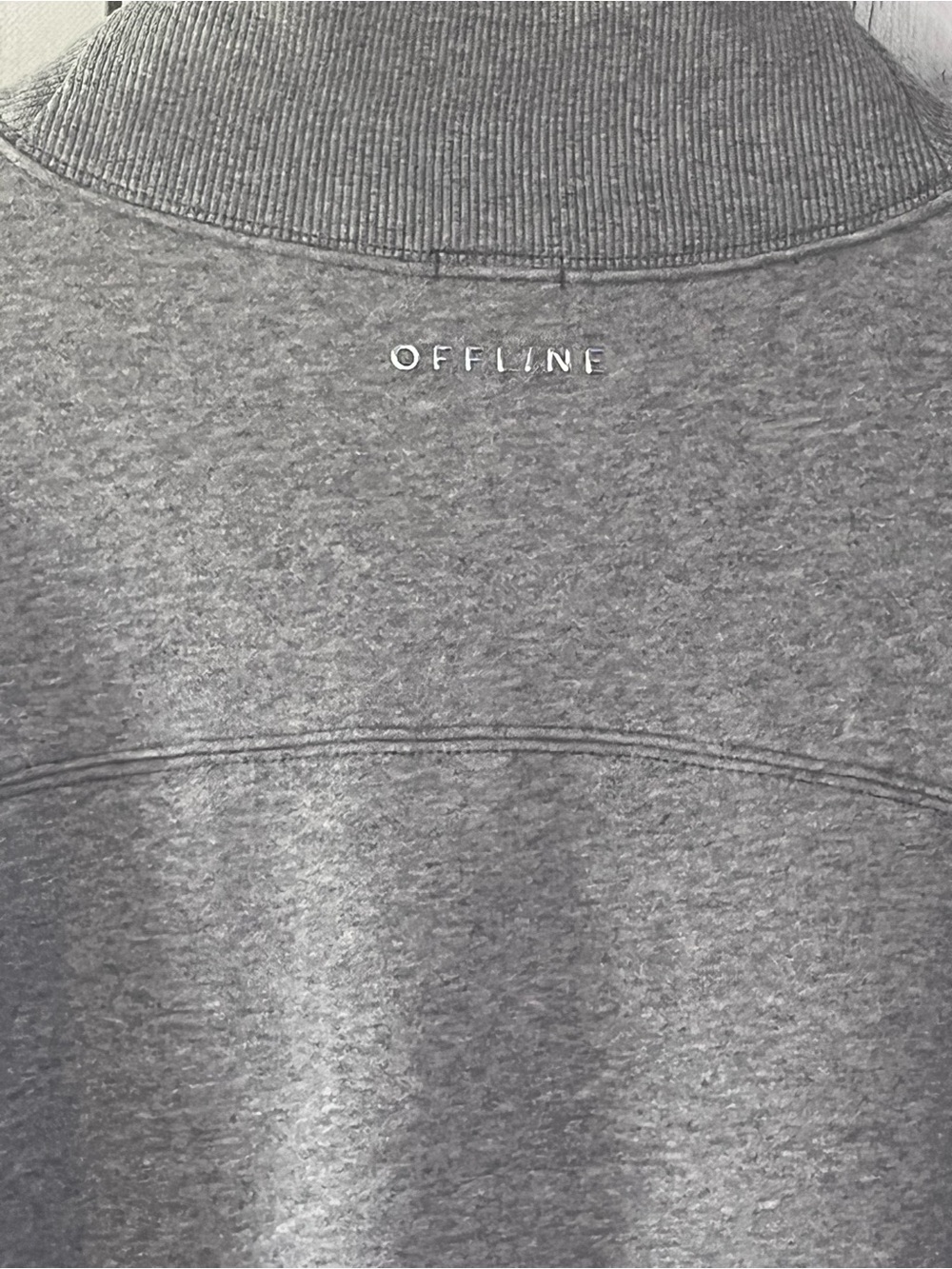 OFFLINE By Aerie Cloud Fleece Oversized Mockneck Sweatshirt Gray Medium M - Picture 3 of 9